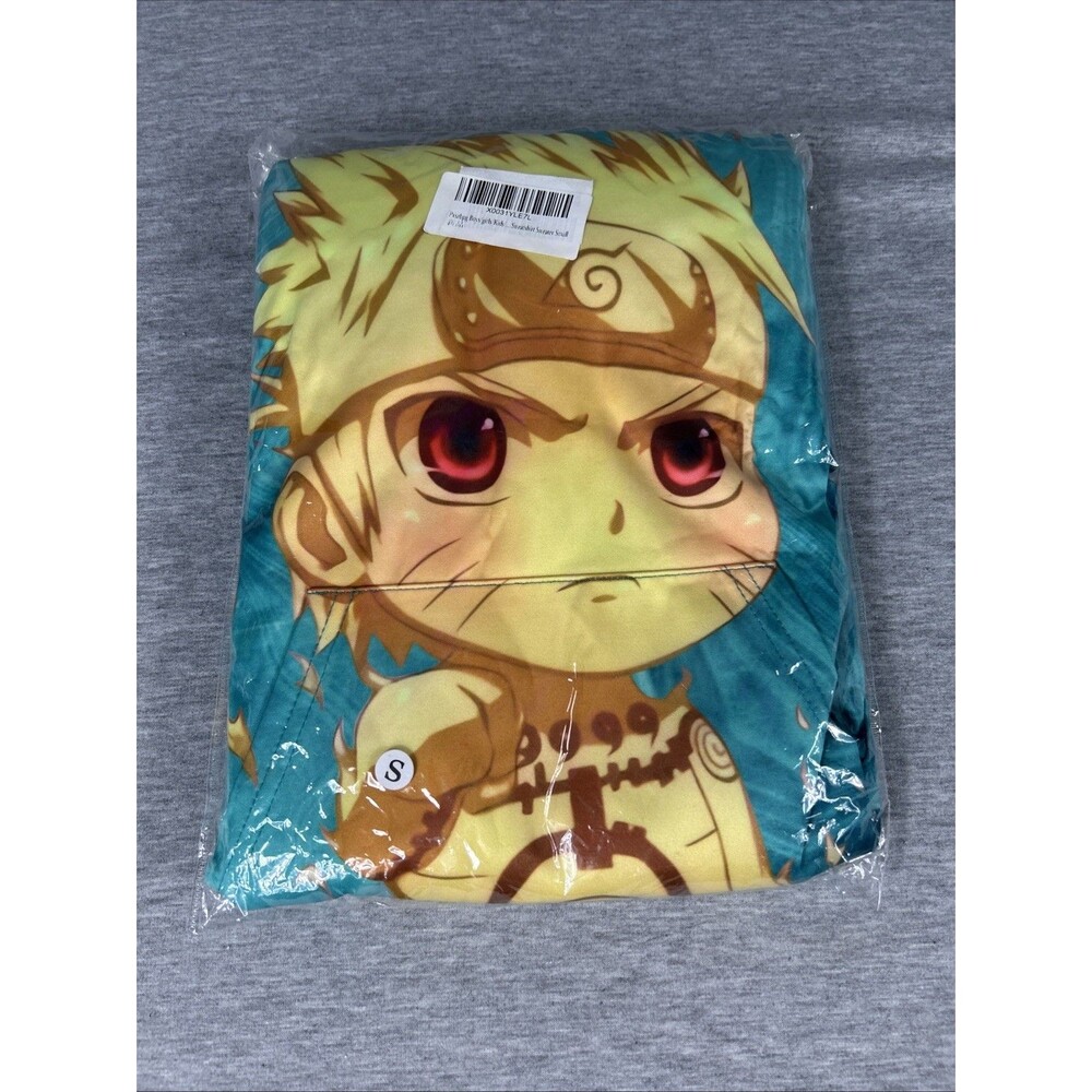 Naruto Hoodie, Men’s Small, Teal & Yellow, New Without Tags, Read Des. - Picture 12 of 12